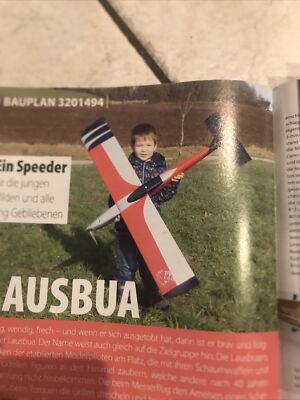 Bauplan für Speed Flugzeug Lausbua , 111 Cm Spannweite