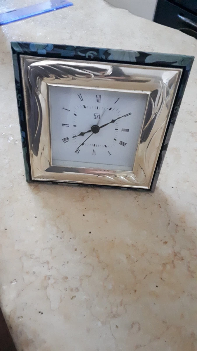 Sveglia Synapsi Atelier – Design Ondulato Argento PVD, Quadrante Minimale 9x13 Cm