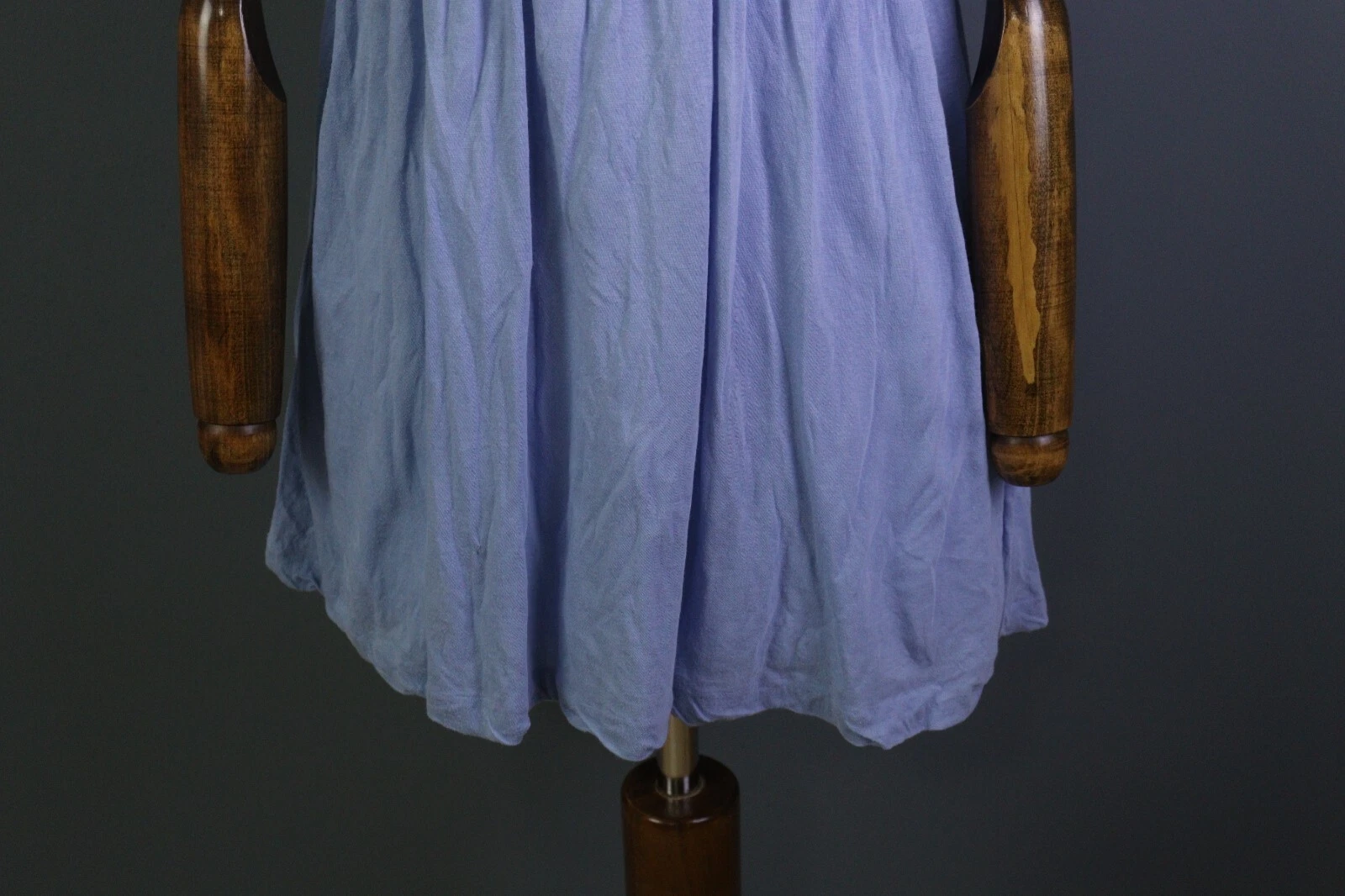 BOTTEGA VENETA blu cotone manica corta collo a cuore taglia 42