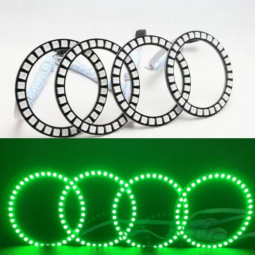 For Car Headlight & Fog Lights LED RGB Rings Halo Rings Angel eyes 40mm to 140mm - Picture 5 of 17