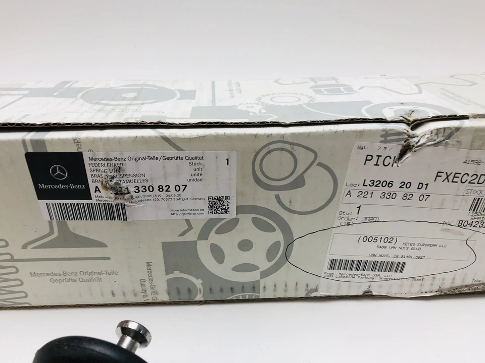Genuine Mercedes-Benz Spring Control Arm Front Right A2213308207 S-CLASS W221 Foto 3 de 4