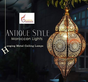 Moroccan Lamps Oriental Pendant Arabian Metal Ceiling Light