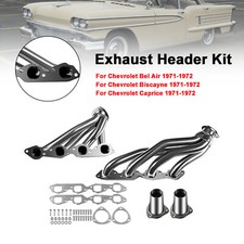Exhaust Manifold Shorty Header Fit Chevy Bel Air 1971-1972 Fits Biscayne 6.6l