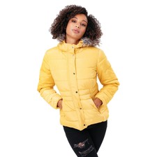 Hype Womens/ladies Faux Fur Trim Padded Coat Hy6954