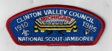 Clinton Valley Council JSP 1910-1985 NSJ Michigan RED Border [CD-1504]