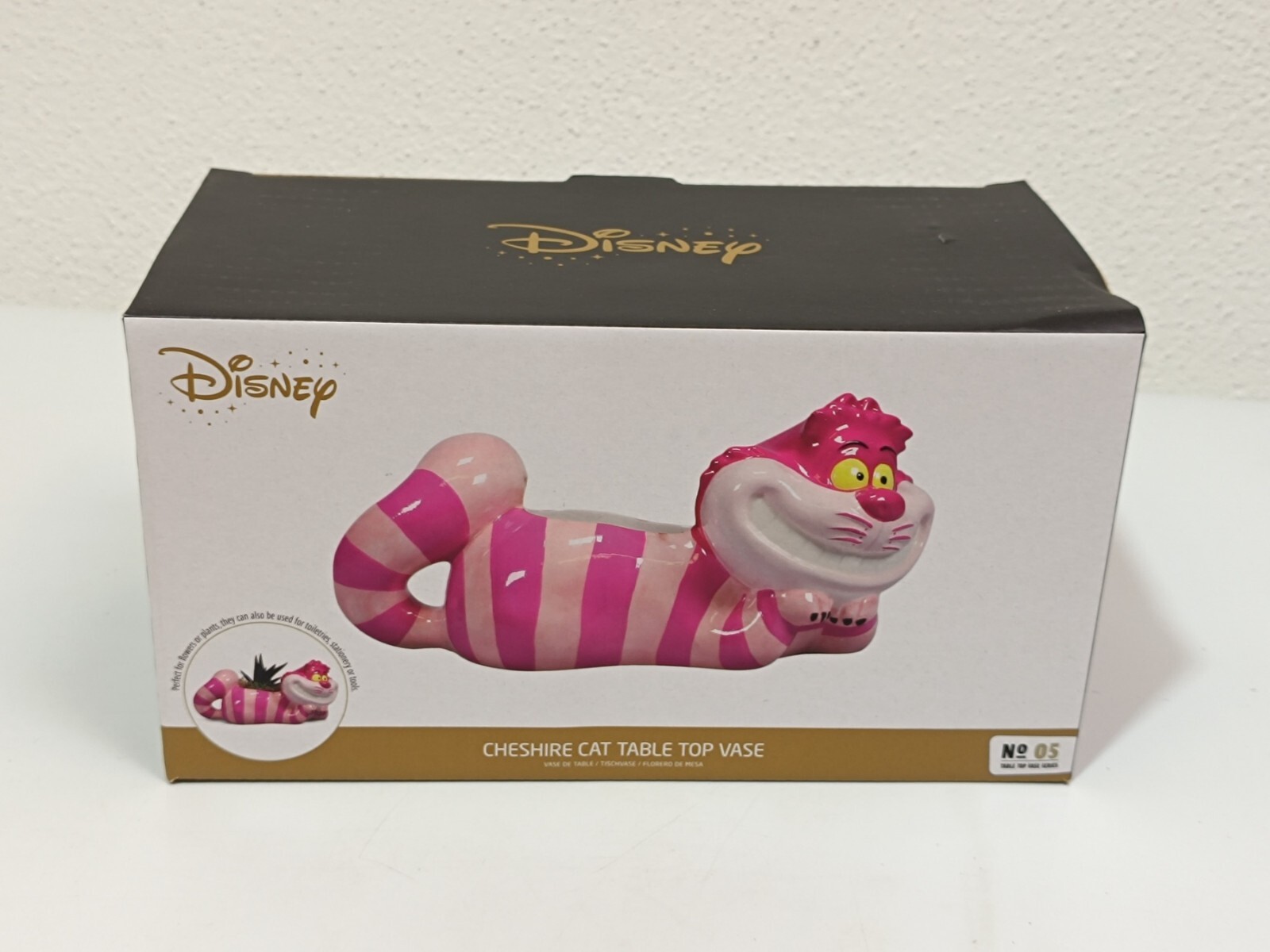 Disney Alice In Wonderland Cheshire Cat Plant Pot For Table (vp