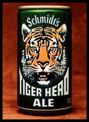 Beer Cans - Schmidt's - Tiger Head Ale (1978) Canvas Art Poster 18''x 24''