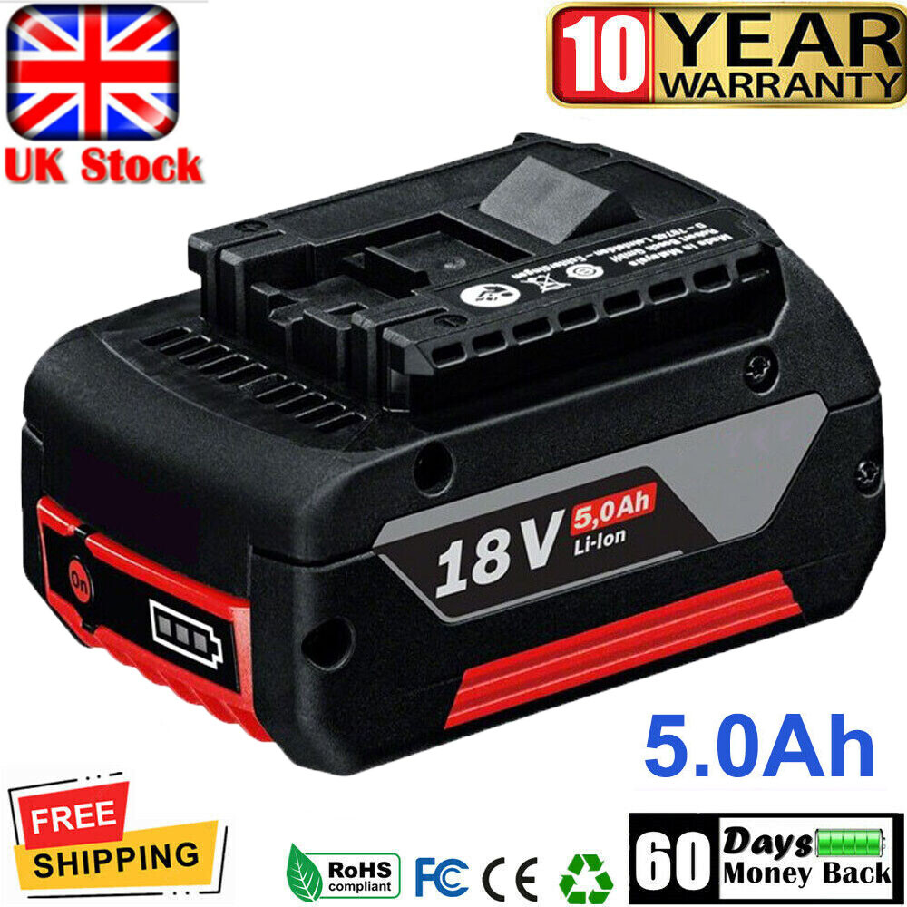 18V Battery For Bosch BAT609 BAT610 BAT618 17618 25618-01 GSB GSR