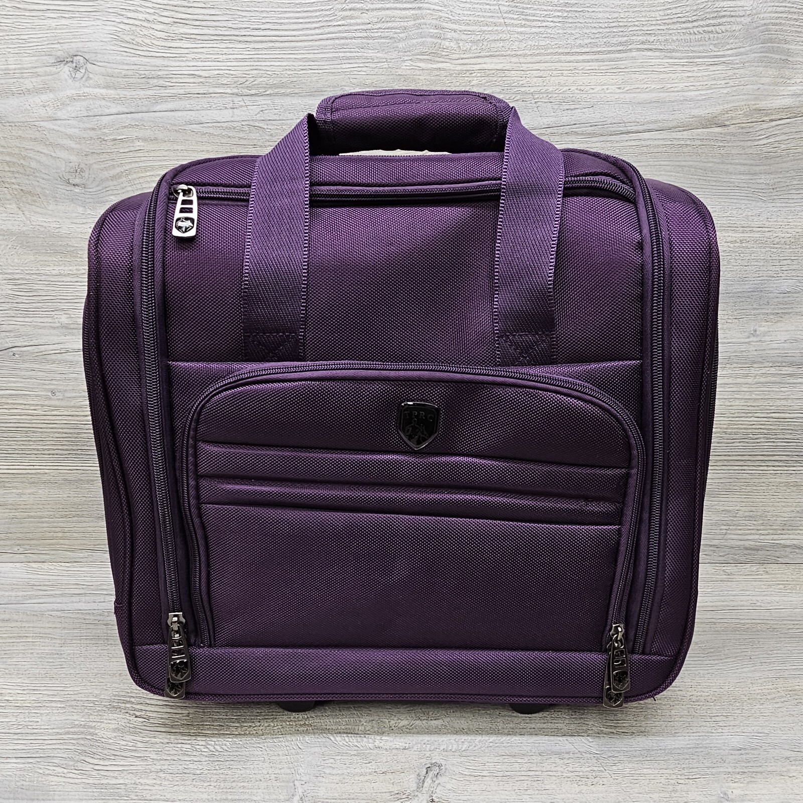 TPRC 15Inch Under Seat CarryOn Over Night Roll Luggage Purple WP
