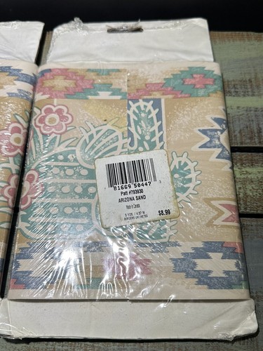 Southwest Southerwestern Terracotta Pot Pottery Cactus Wallpaper Border Set Of 2 - Picture 6 of 15