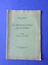 Bruno Coceani, La propaganda all'estero, 1936, propaganda fascista