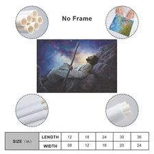 Jesus Greg-Olsen Worlds Without End Canvas Art Wall Painting Poster Print