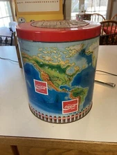Coca Cola  Metal Large Tin  1993 Coke Around The World  11” X 10”