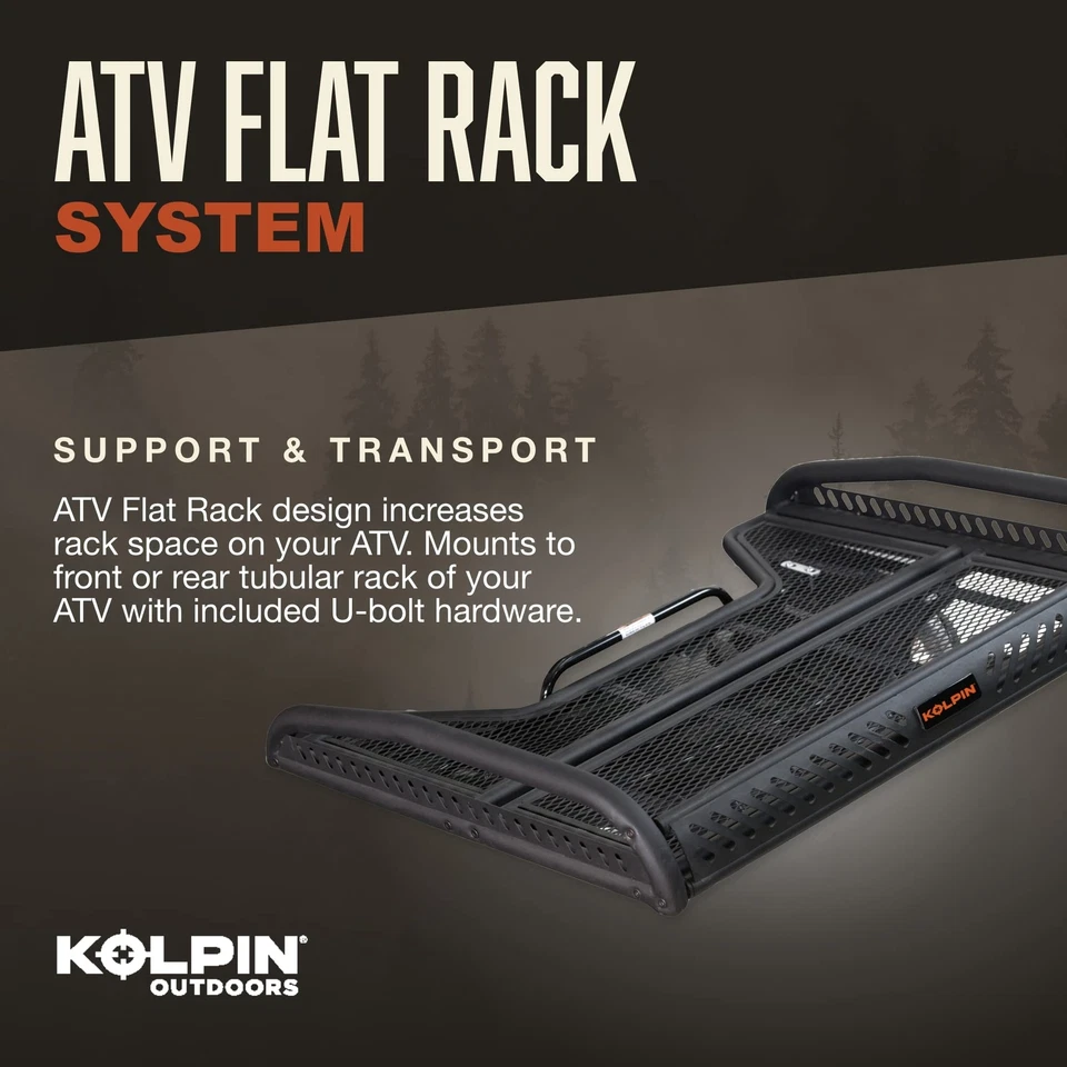 Kolpin ATV Flat Rack - 53400, Black, One Size - Изображение 3 из 4
