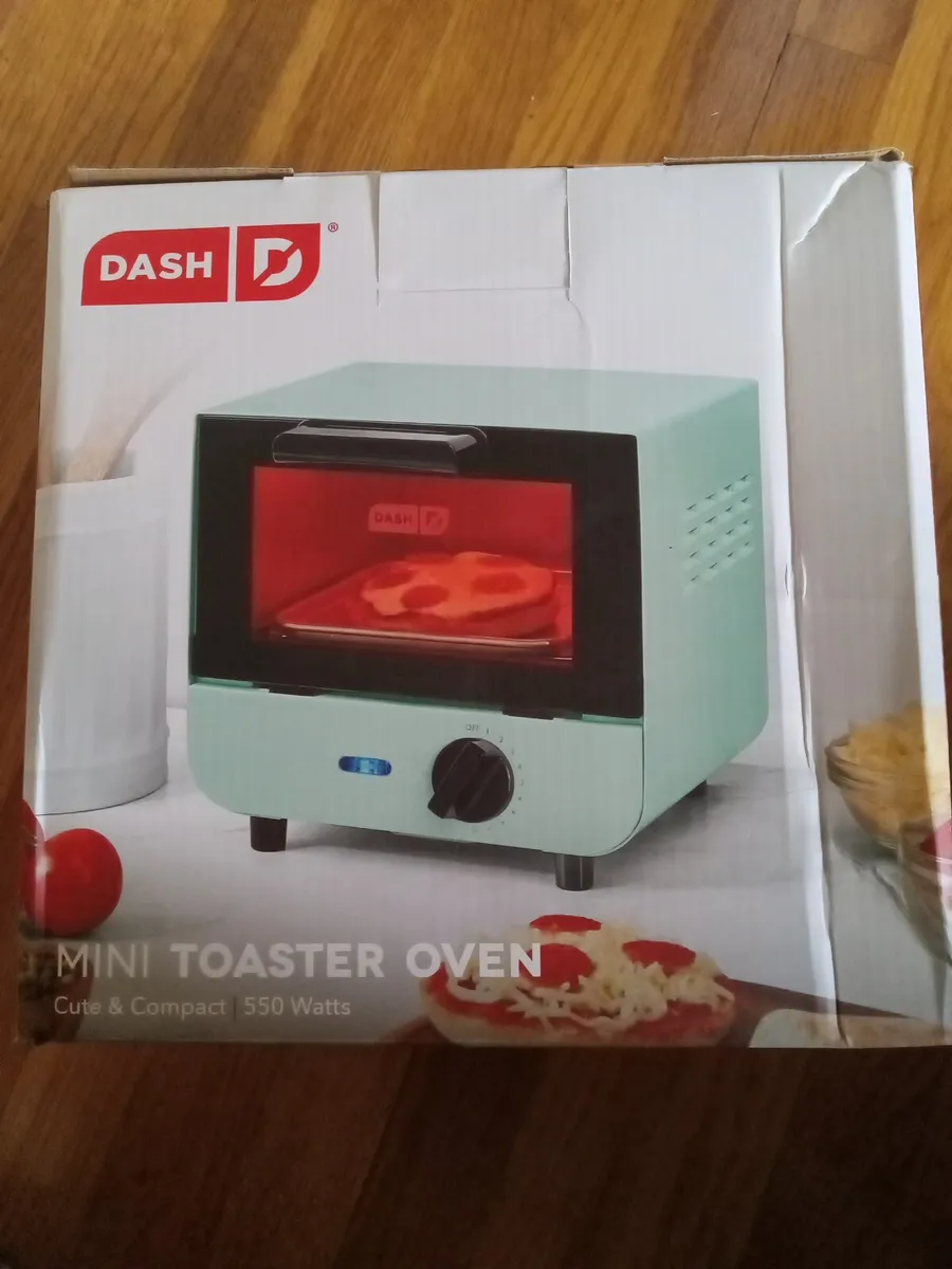 DASH Mini Toaster Oven Cooker for Bread, Bagels, Cookies, Pizza