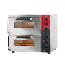 CROSSON ETL listed Commercial Double Deck 16 inch Countertop Electric Pizza O...