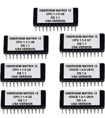 Oberheim Matrix-12 Version Voice 1.4 CPU 1.1 ROM EPROM 61 Tasten