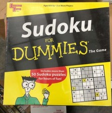 Sudoku For Dummies Unopened Game Sealed Box 2 Players Numbers Puzzle New J90