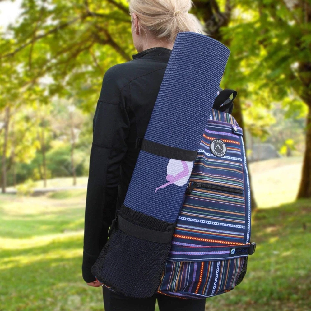 Yoga Mat Cross-Body Gym Sling Backpack - Mat Not Included