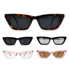 Womens Narrow Mod Squared Cat Eye Sunglasses