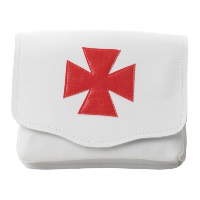 Tempelritter Echtleder Almosen Tasche