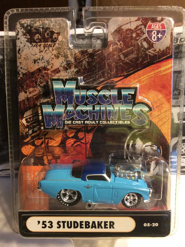 Muscle Machines 1953 Studebaker Coupe 53 Studebaker 1/64 die cast - - Image 2 of 3