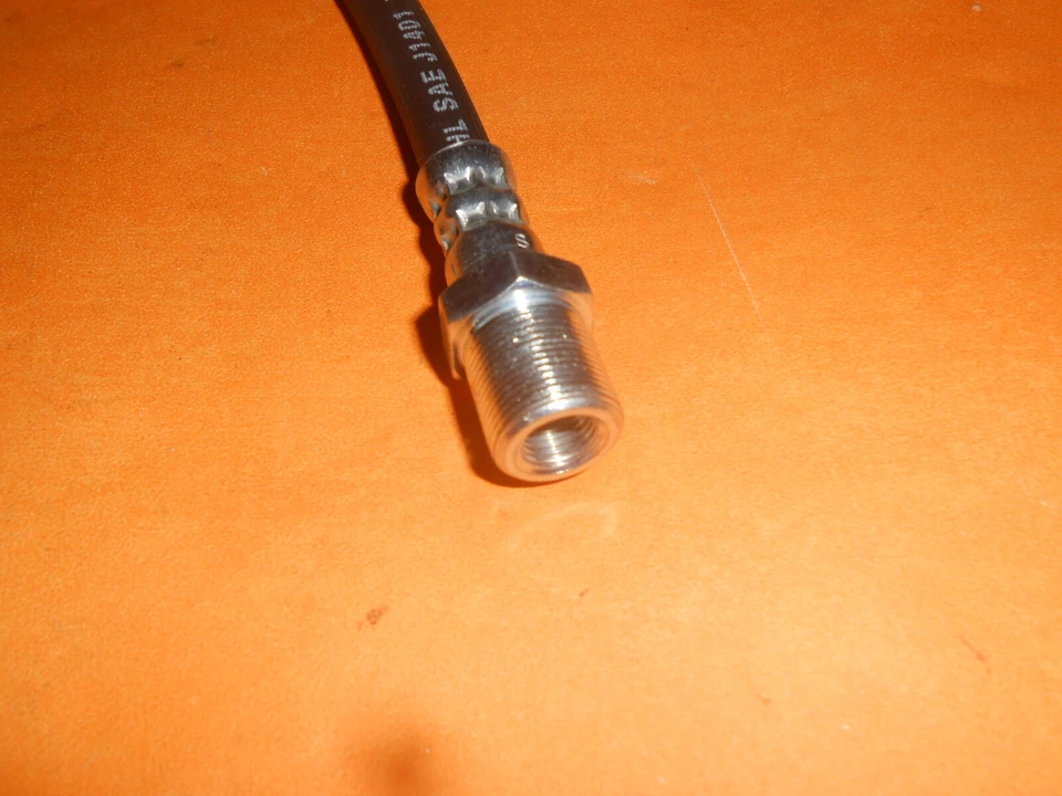 PAR DE MANGUERAS DE FRENO DELANTERO SINGER GAZELLE Mk5, Mk6 (1963-67) - 430 mm de longitud Foto 2 de 3