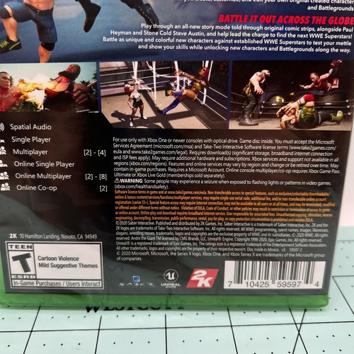 WWE 2K Battlegrounds Battle Grounds Xbox One Brand New Sealed - Picture 3 of 3