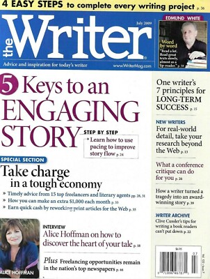 Writer Magazine Engaging Story Complete Projects Alice Hoffman Edmund White 2009