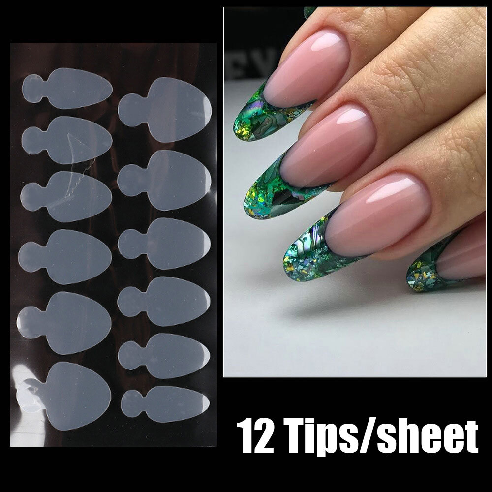 U-Shinein French Nail Form Sticker Set – Wiederverwendbare Schablonen Für French-Maniküre Zum Selbermachen