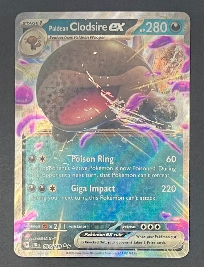 Pokémon Card Paldean Clodsire EX 094/159 Journey Together - Near Mint