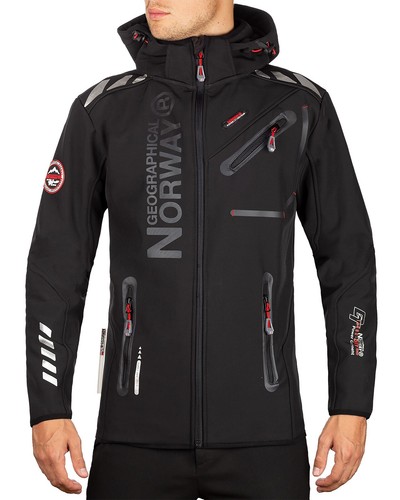 Geographisches Norwegen Herren Softshell robust stilvoll Komfort Outdoorjacke Dope - Bild 37 von 126