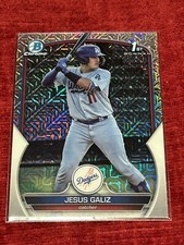 2023 Bowman Chrome Mega Box #BCP-187 Jesus Galiz Mojo Refractor 1st RC