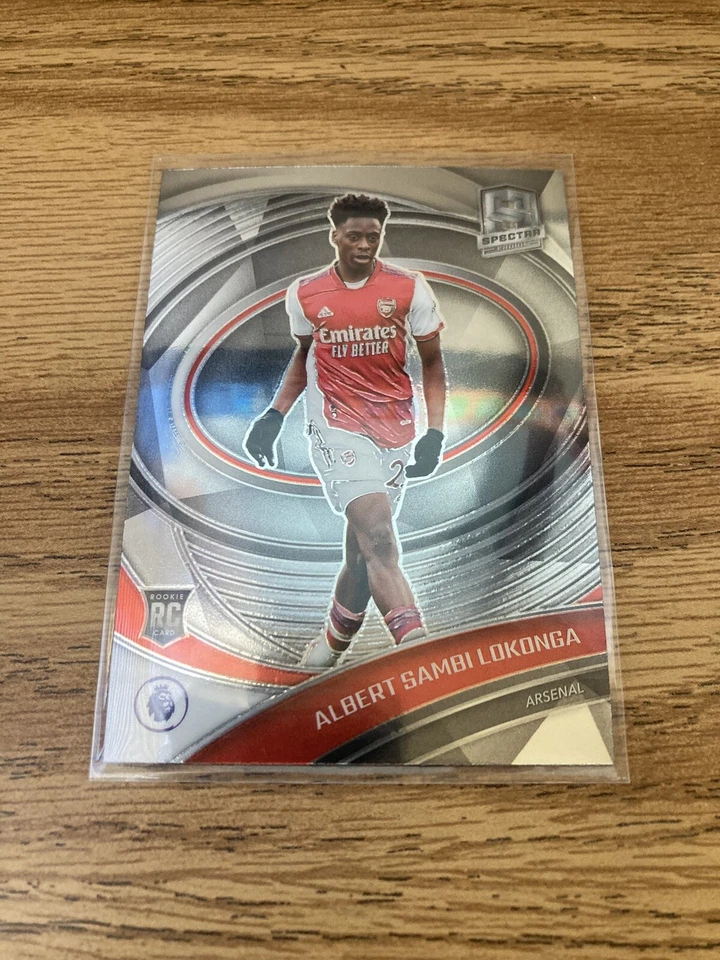 Albert Sambi Lokonga 2021-22 Panini Spectra #248 (Chronicles) Rookie RC - Image 3 of 4