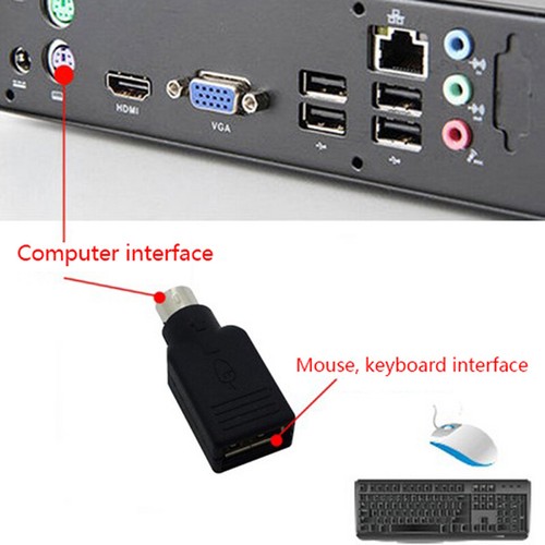 USB To PS2 Adapter Cable Round Head Mouse And Keyboard Interface Converter BARIA - Bild 8 von 8