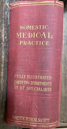 1917 Domestic Medical Practice Book Color Layered Illustrations Halloween Decor - Bild 2 von 15