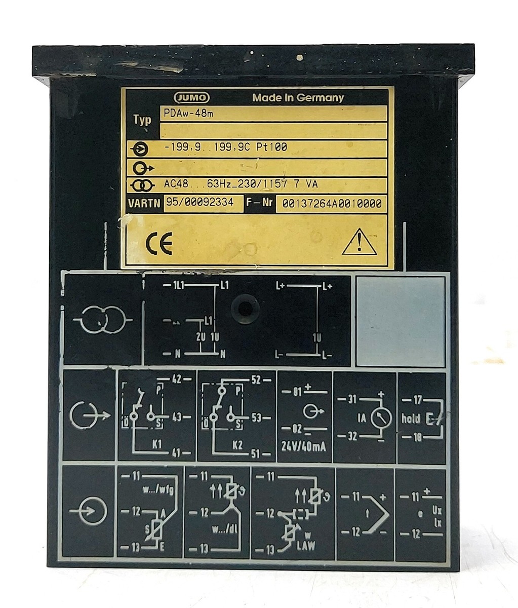 Regolatore Temperatura JUMO PDAW-48M/IK78 Usato Funzionante 115-230V