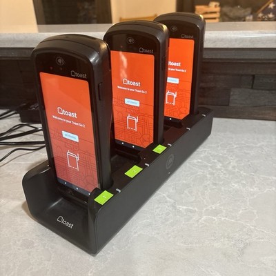 (3) Toast Flex POS Go 2 Handheld Tablet Mobile Computer Device TG200 With Dock