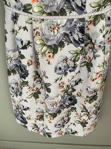 Oasis Lilac Floral Print Dress Size 8 - Picture 3 of 5