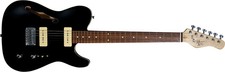 Michael Kelly 59 Thinline Electric Guitar with Gloss Black Finish - Includes ...