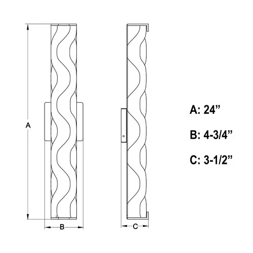 Marseille 1-Light Bathroom Light in Contemporary and Cylinder Style 4.75 Inches - Picture 5 of 13