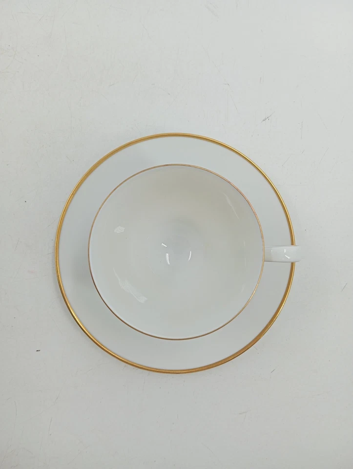 Rosenthal Tasse et Soucoupe Porcelaine Bord Doré 2 Pièces - Photo 2/3