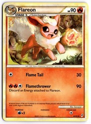 Flareon 44/95 Call of Legends Uncommon Pokemon Card
