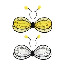 Bee Wing and Headband Props for Festive Party Birthday Role Play Stage