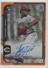 2015 Bowman Chrome Rookie Orange Refractor 25/25 Daniel Corcino Auto 4p7