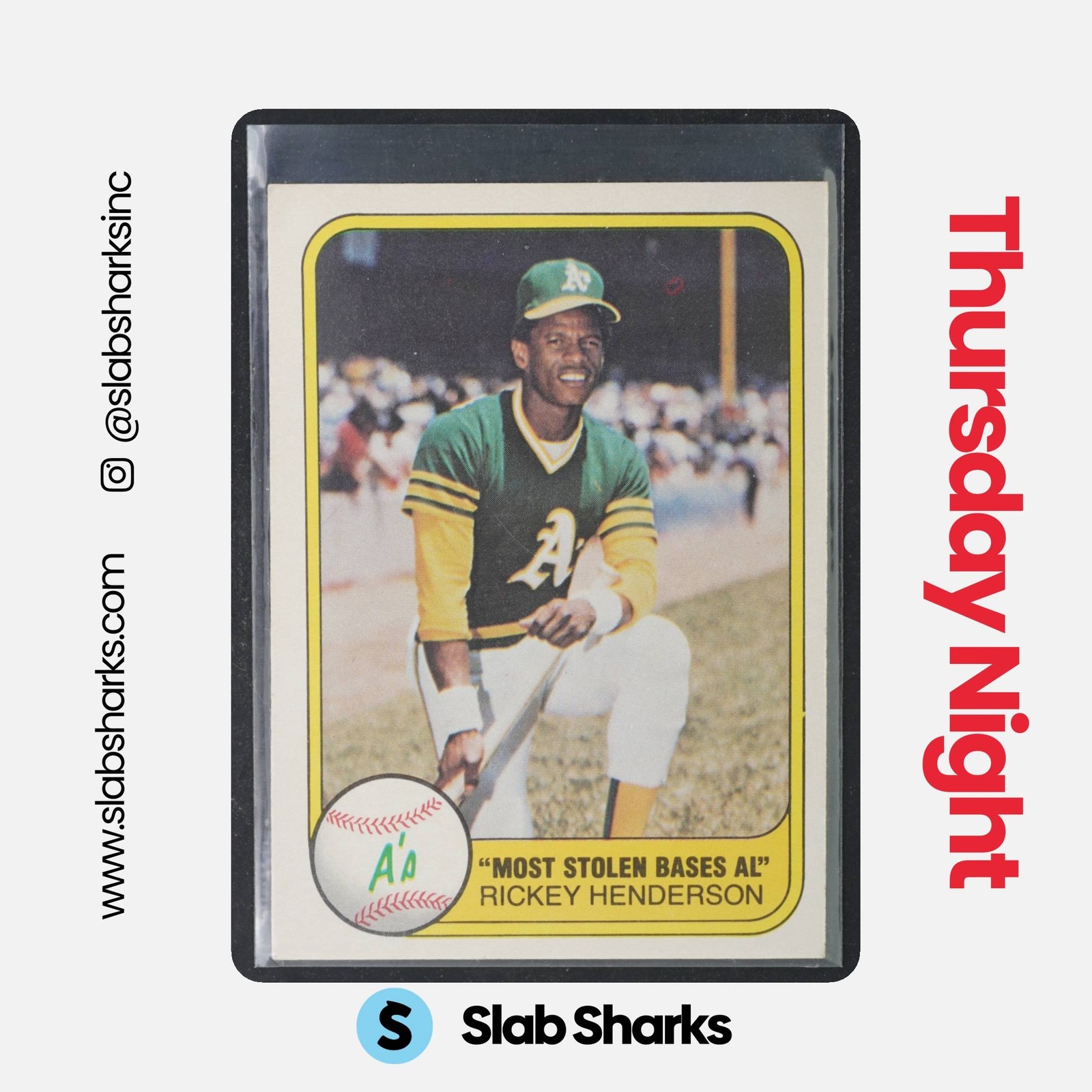 1981 FLEER #351 RICKEY HENDERSON