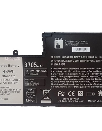 43Wh 5547 Laptop Akku für DELL Inspiron 14 5447 15 5547 P39F TRHFF P49G 5545