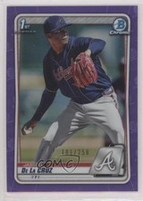 2020 Bowman Chrome Prospects Purple Refractor 101/250 Jasseel De La Cruz ll2