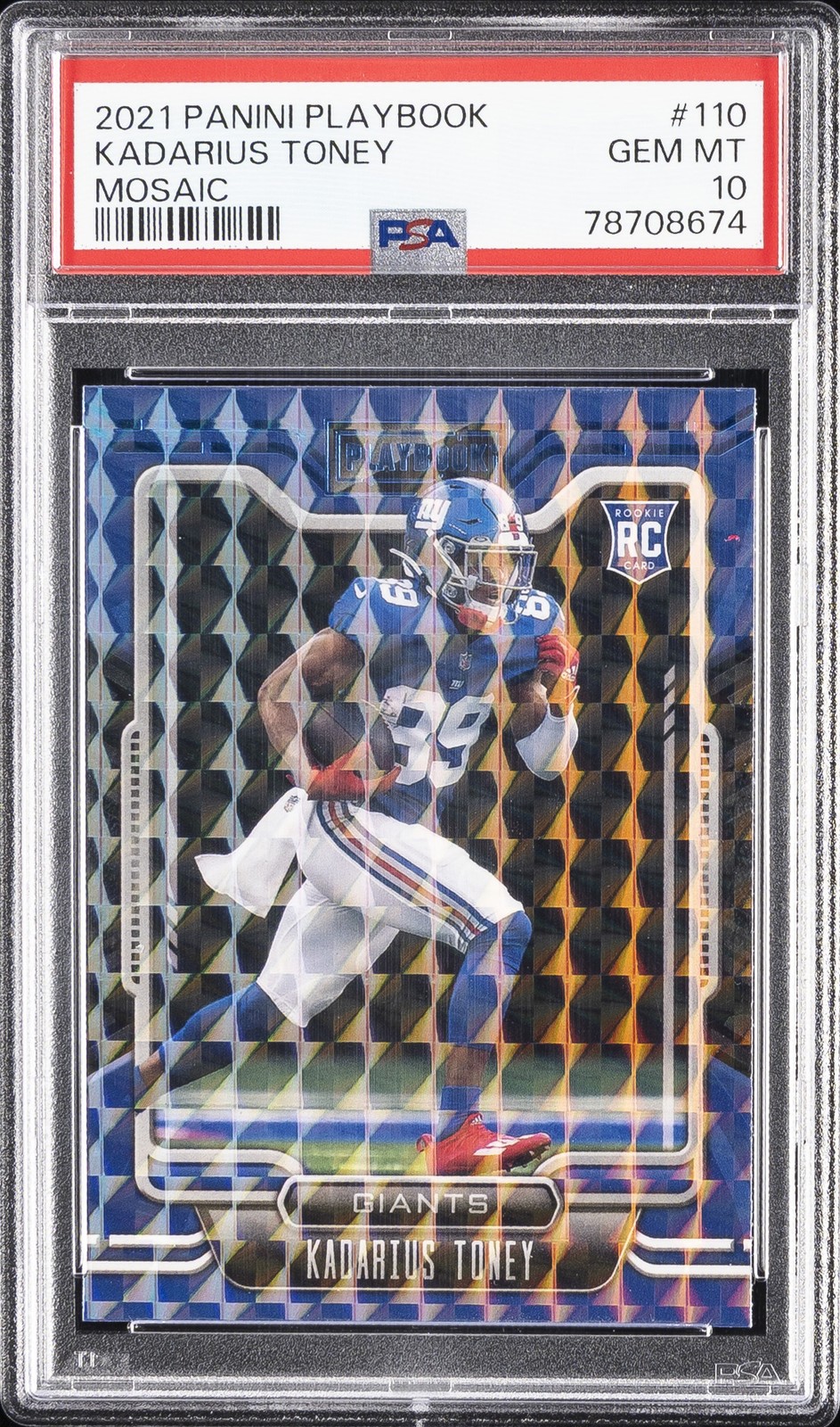 Kadarius Toney Panini Playbook #110 Mosaic
