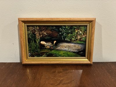 Death of Ophelia John Everett Millais Gold Framed Print 8x5 Hamlet Wall Art